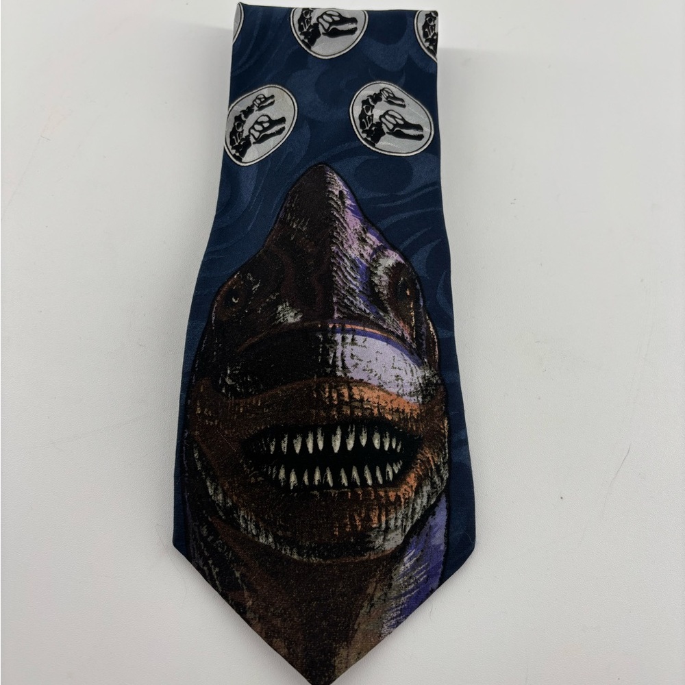 Vintage Jurassic Park Brontosaurus Print Men’s Classic Length Tie Polyester